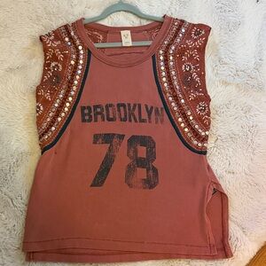 Brooklyn 78 Kids Sleeveless Top - Rust